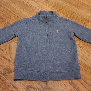 Ralph Lauren 18 Months Gray Half-Zip Collared Pullover